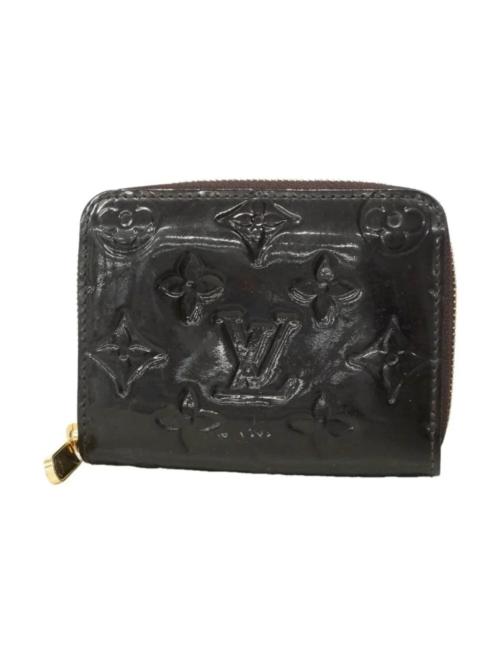 Louis Vuitton Coin Purse Vernis Zippy Amarante